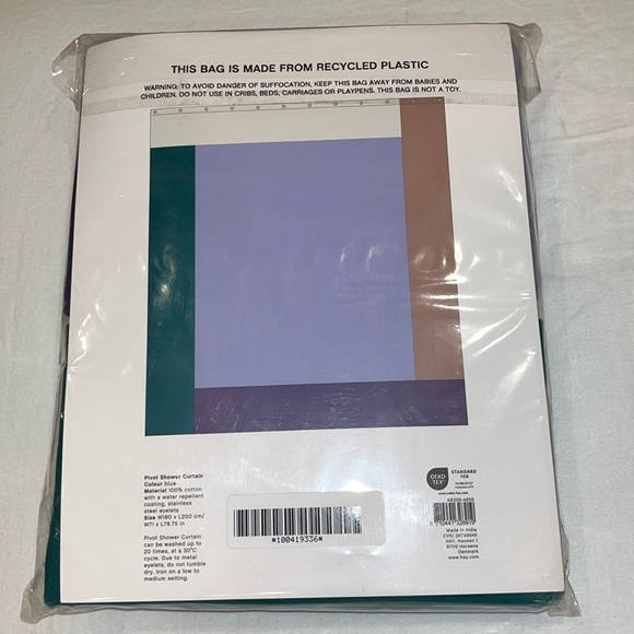 NWT Hay Pivot shower curtain, 71 x 78.75” - Picture 1 of 5